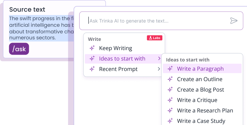 ai assisted writing