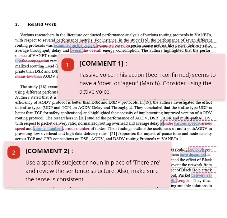 Grammar checker sample report