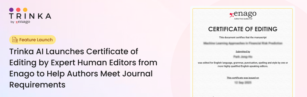Certificate of Editing