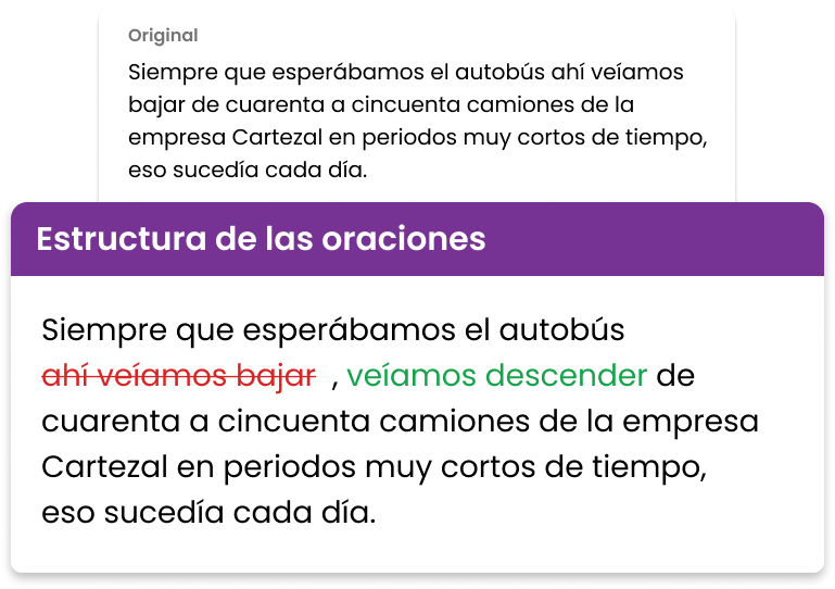 Sentence Structure - Spanish Grammar Checker