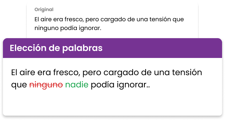 Word Choice - Spanish Grammar Checker